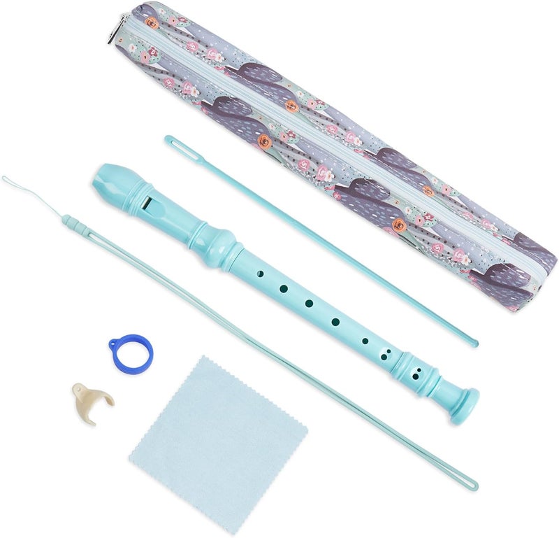Haecsfl Recorder Instrument for Beginner Adults,8-Hole Soprano Descant Recorder Music Flute with Cleaning Rod & Case Bag For Home Entertainment(2-Cactus2) - Image 1